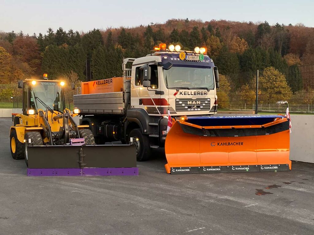 Volvo L30G der neue Schneepflug von Kellererbau in Anthering bei Salzburg