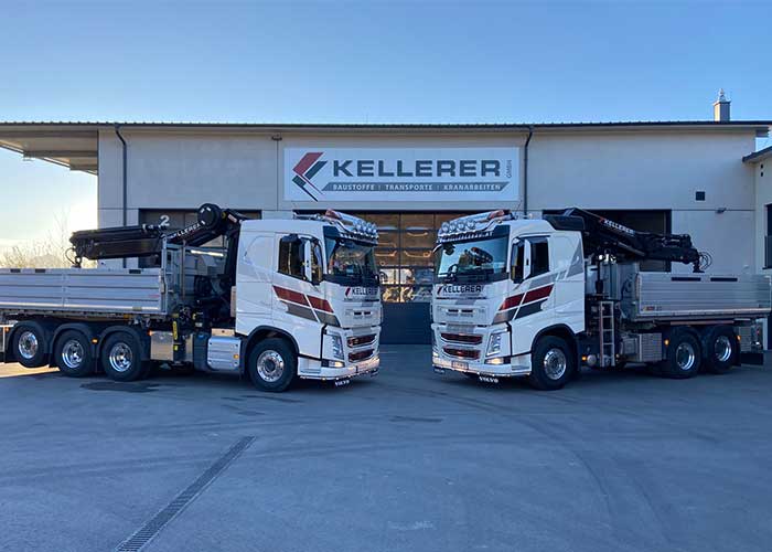 Neue LKW Fahrzeuge von Kellerer GmbH in Anthering bei Salzburg