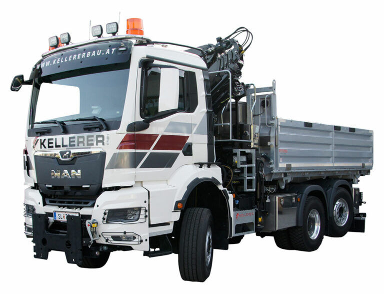 LKW 3_Achs Allrad mit Kran aus dem Fuhrpark der Kellerer GmbH